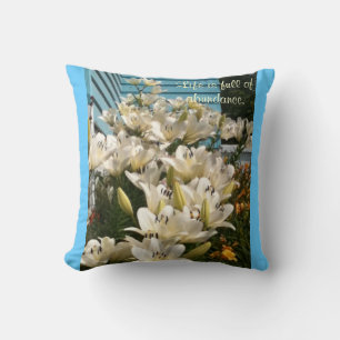 Life is full of abundance, Day Lily Pillows