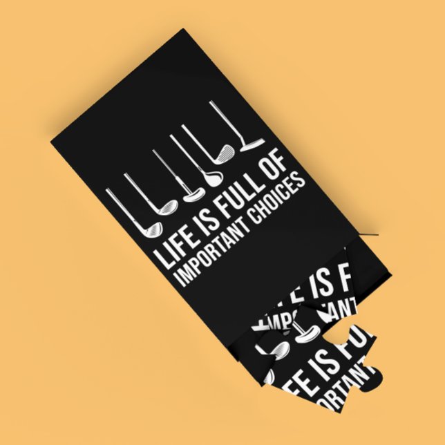 Life is Full Of Important Choices Golf Christmas Jigsaw Puzzle (Life is Full Of Important Choices Golf Christmas Jigsaw Puzzle)