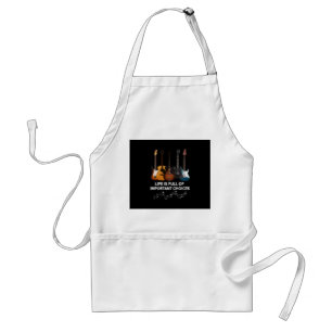 Life Is Full Of Important Choices Guitar Lover Standard Apron