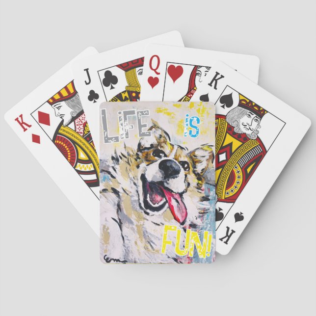Life is fun! playing cards (Back)