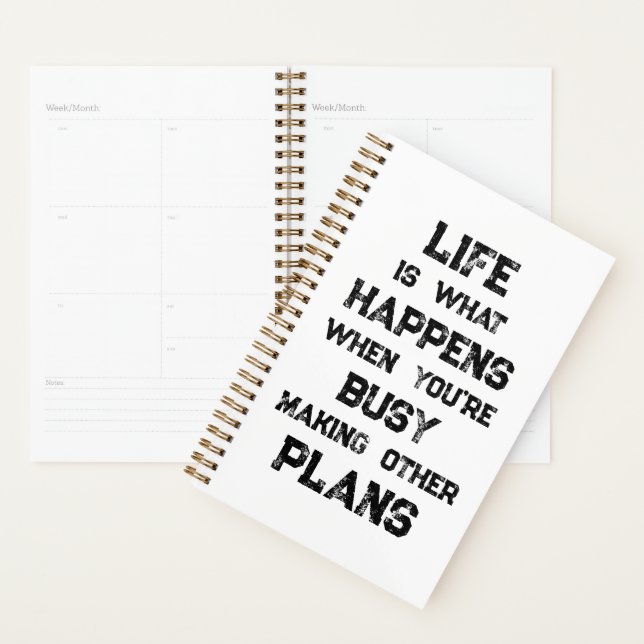 Life Is... Funny Motivational Quote Planner (Display)