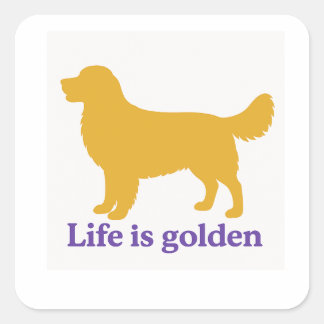 life is golden sticker