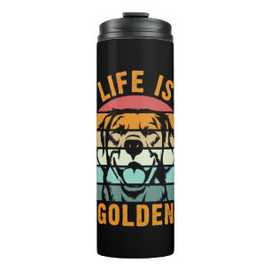 Life is Golden Vintage Retro T-Shirt Thermal Tumbler