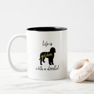 Life Is Golden With A Doodle Coffee Mug