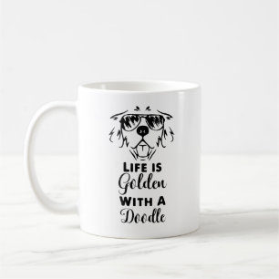 Life is Golden with a Doodle, Dog Mum Coffee Mug