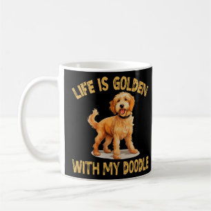 Life Is Golden With My Doodle - Goldendoodle Dog Coffee Mug