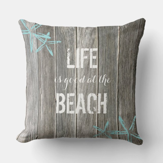 Life is good at the Beach ı Throw pillow (Front)