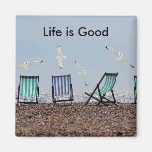 Life is Good Beach Magnet