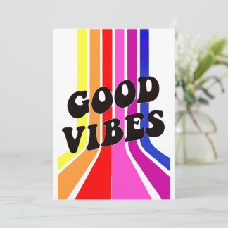 Life is Good. Good Vibes Invitation