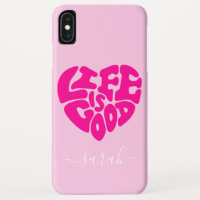 Life Is Good Heart Custom Name
