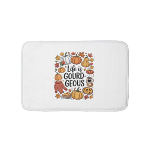 Life is Gourd-geous Fall Bath Mat