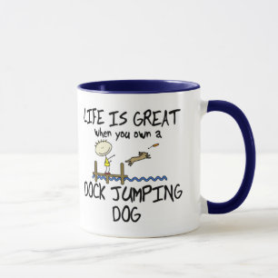 Life is Great Dock Jumping Mug