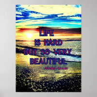 "Life Is Hard" quote by Abraham Lincoln