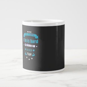 Life Is Hard So Wake Up And Fight Motivational Mug