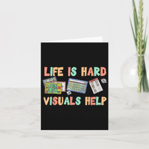 Life Is Hard Visuals Help Special Education Sped T Card