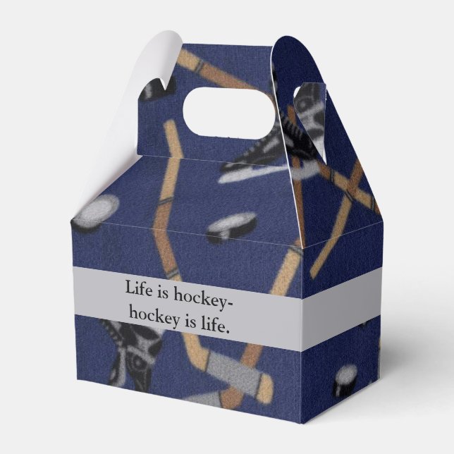 Life is Hockey Favour Box (Front Side)