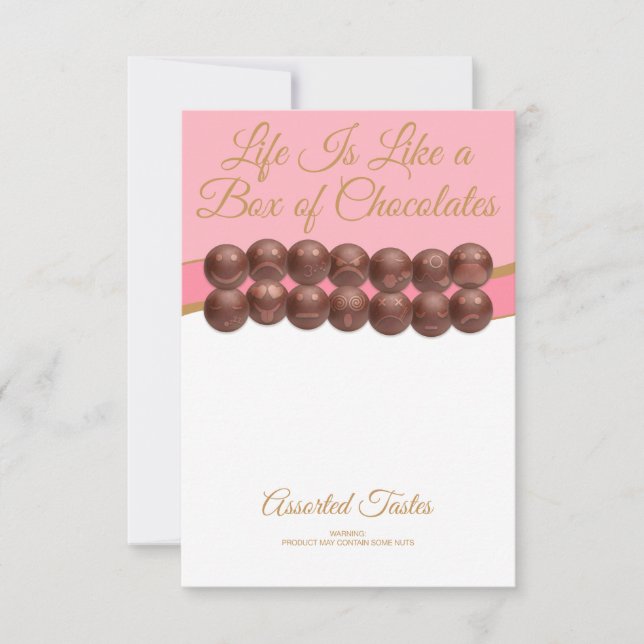 Life Is Like a Box of Chocolates Card (Front)