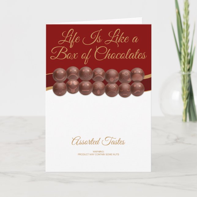 Life Is Like a Box of Chocolates Card (Front)