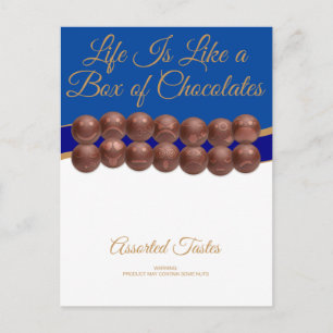Life Is Like a Box of Chocolates Postcard