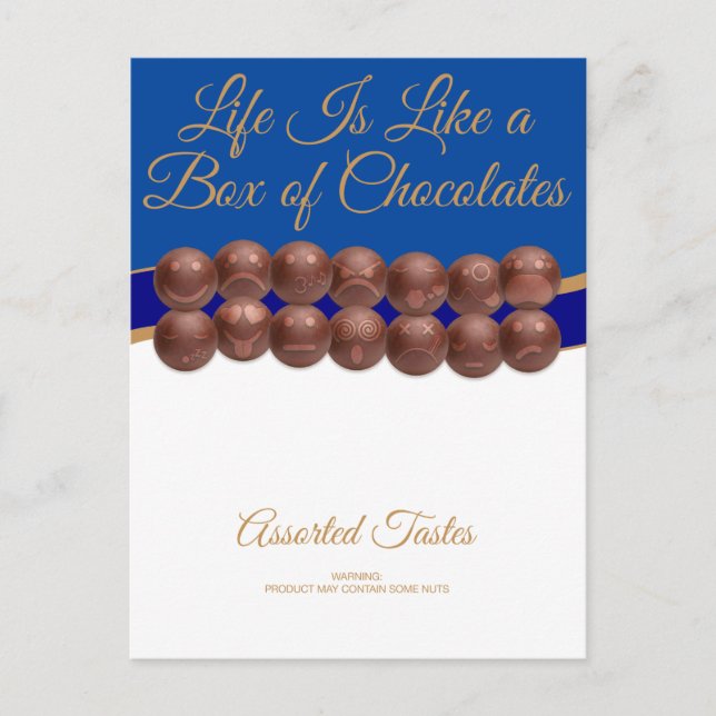 Life Is Like a Box of Chocolates Postcard (Front)