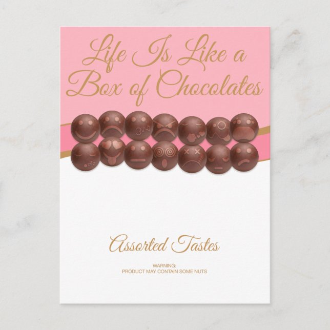 Life Is Like a Box of Chocolates Postcard (Front)