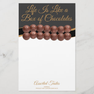 Life Is Like a Box of Chocolates Stationery