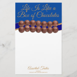 Life Is Like a Box of Chocolates Stationery