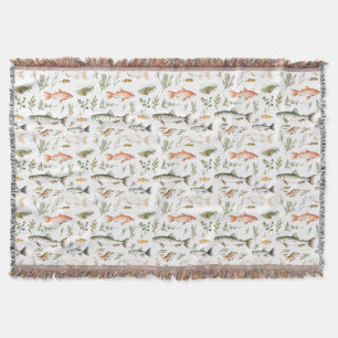Life Is Like A Game, But Fishing Is Serious Throw Blanket