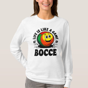 Life is Like a Game of Bocce Retro Vintage gift  T-Shirt