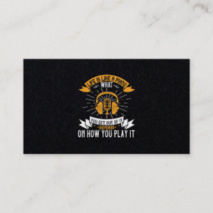 Life Is Like A Piano Business Card
