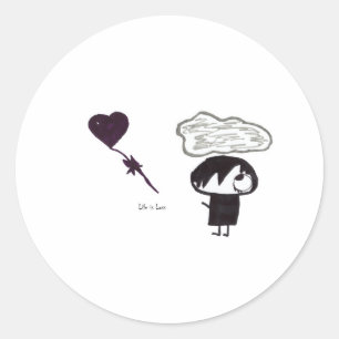 Life is Loss Classic Round Sticker