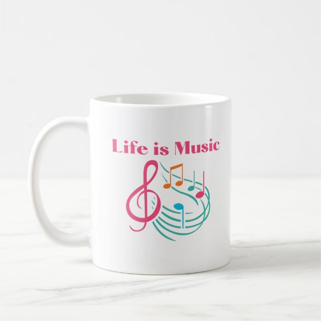 Life is Music on a Mug (Left)