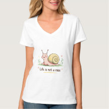Life Is Not a Race | Pastel Snail T-Shirt