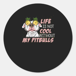 Life is not cool without my BITBULLS Classic Round Sticker