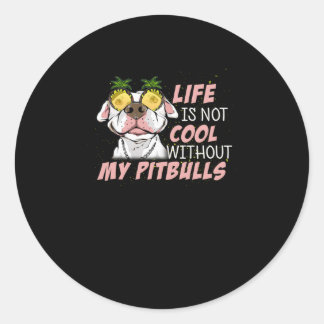 Life is not cool without my BITBULLS Classic Round Sticker