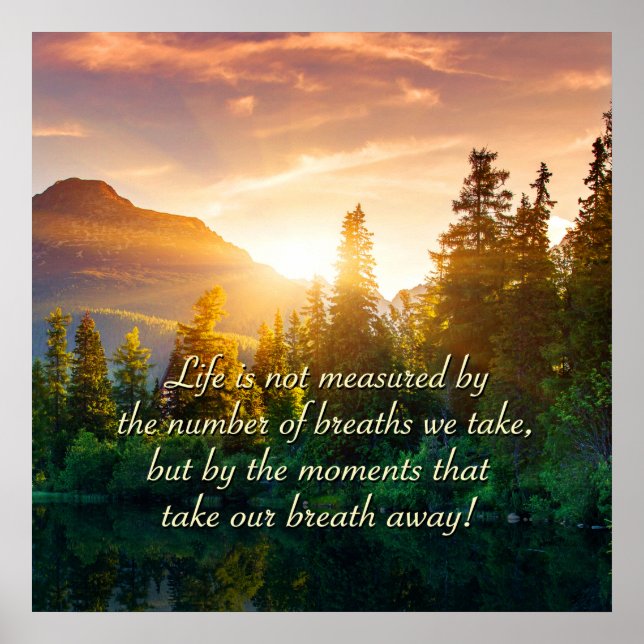 Life is not measured by... poster (Front)