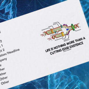 Life Is Nothing More Than A Cutting Edge Existence Business Card