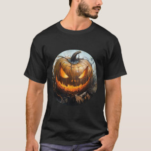 Life Is Really Good Scary Pumpkin Jack O Lantern H T-Shirt