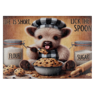 Life is Short Cow Cutting Board