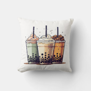 Life is short, drink the boba cushion