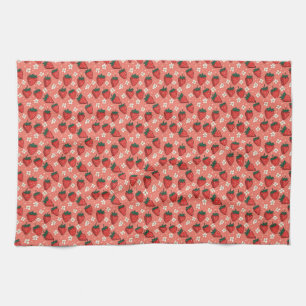 Life Is Short, Eat Strawberries First Tea Towel