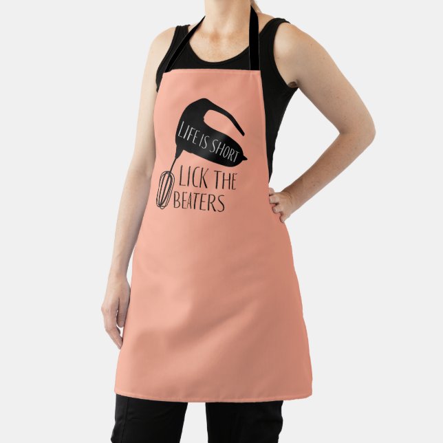 Life is Short Lick the Beaters Baking Apron (Insitu)