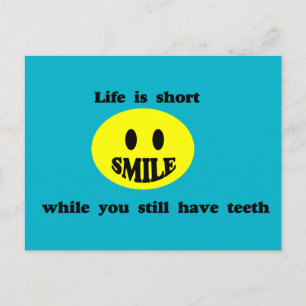 Life Is Short Postcard