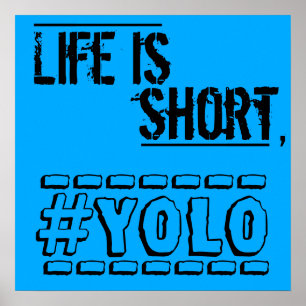 Life is short, YOLO Poster