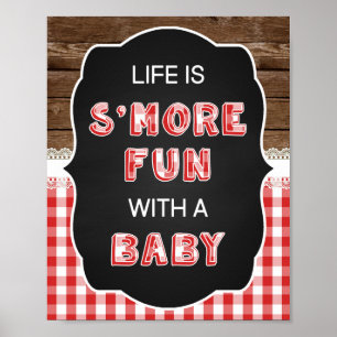 Life is S'more Fun with a Baby Sign - Red Baby Q