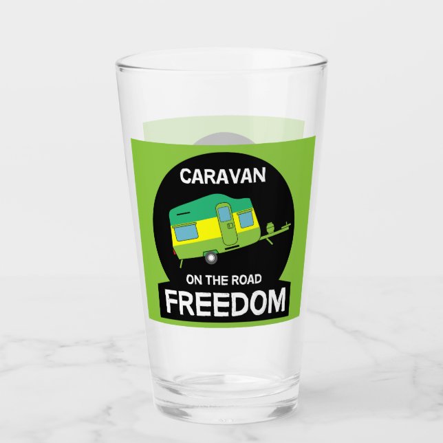 Life Is Sweet AT The Caravan Funny Gifts Travel Mu Glass (Front)