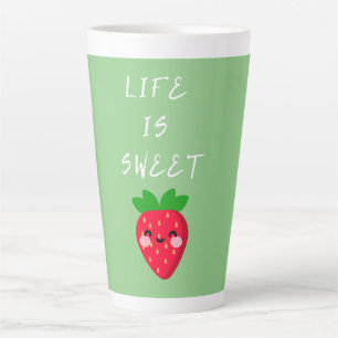 life is sweet latte mug