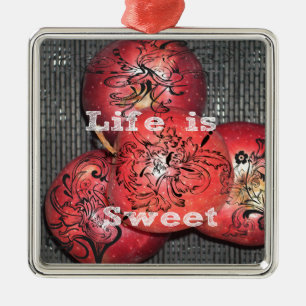 Life is Sweet Metal Tree Decoration
