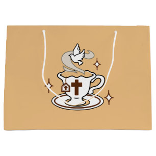 Life Is Sweet with Jesus – Christian Faith Tea Cup Large Gift Bag