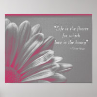 Life is the Flower - Pink Daisy